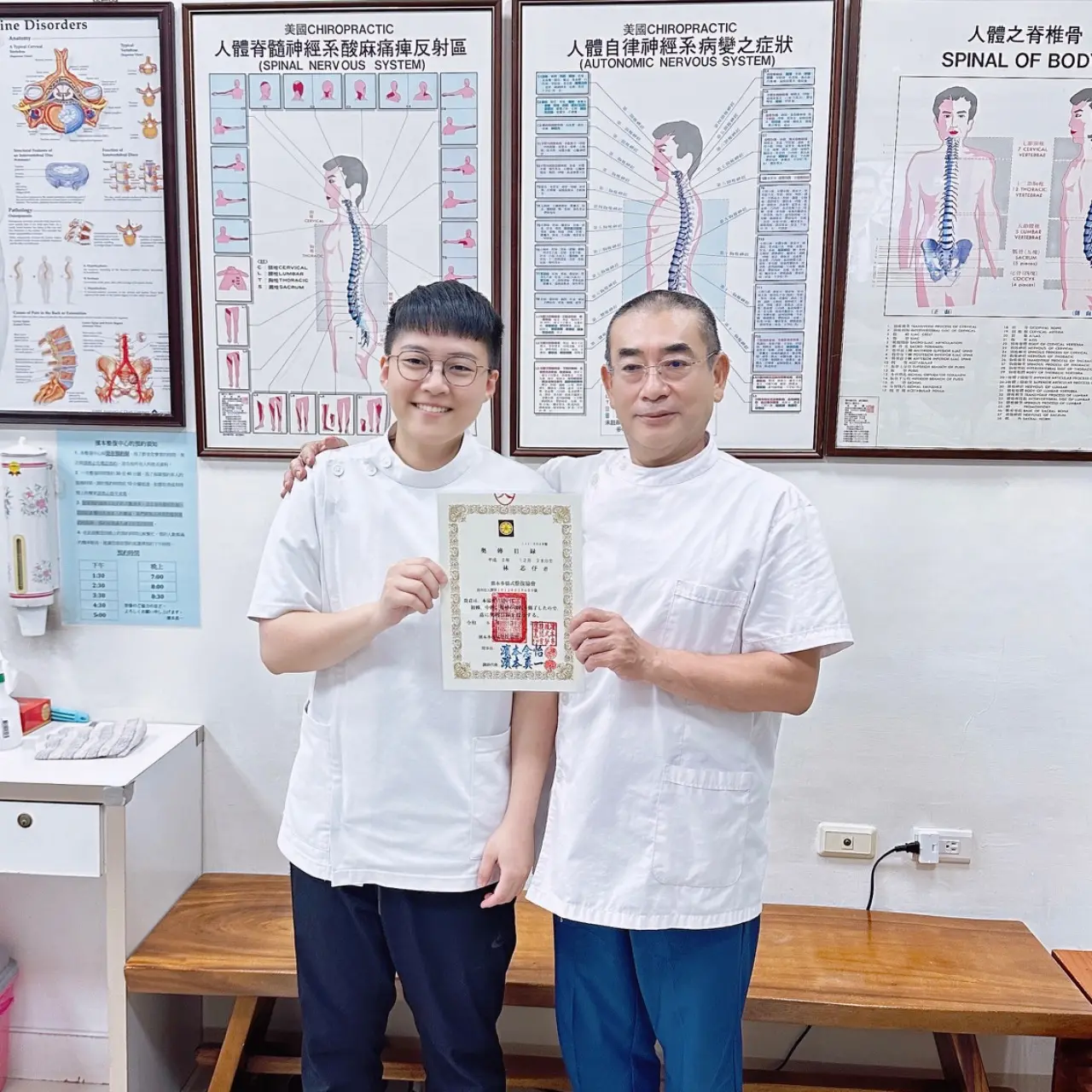 脊整適完成國際整復技術進階培訓認證